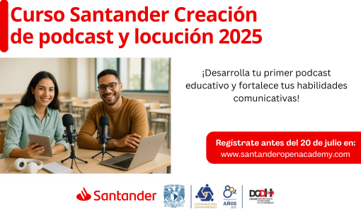 Curso Santander | Creación de podcast y locución 2025 | Santander ...