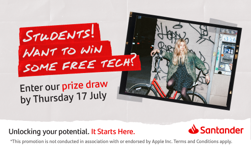 Santander Scholarship | Santander Student Tech Prize Draw | Santander ...